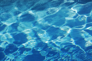background of rippled pattern of clean water in blue color