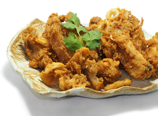 Chicken Fried in Thai Style with herb, Thai food