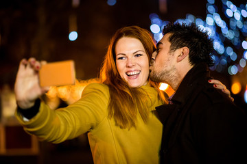Christmas market selfie