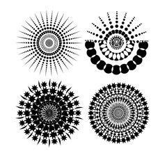 Round Ornament Pattern with pattern brush