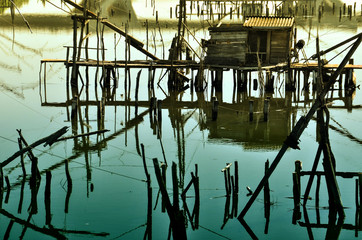 Fototapeta premium Fischerhütte Montenegro