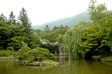 peaceful Japanese zen garden