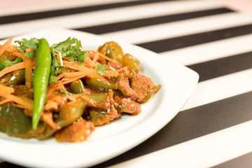 Chilly Beef with Bell peper