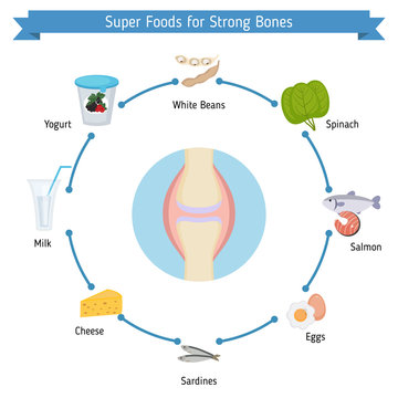 Strong Bones Foods Infographics