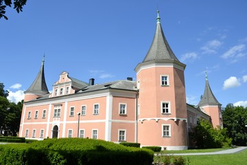 Architecture from Sokolov city and blue sky