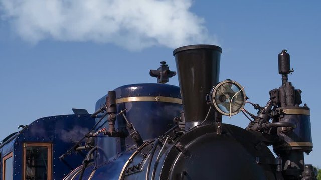 Old Steam Locomotive Acting