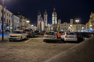 nigth city Hradec Kralove