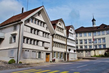 Appenzeller Häuser in Gais, Ostschweiz