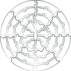 Maze Circle collected from puzzles