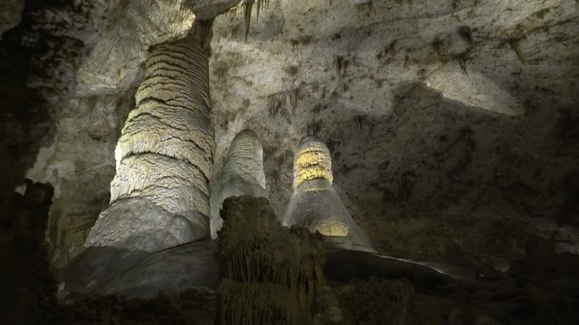 Motion Control Dolly Shot of Carlsbad Caverns -Dolly Right / Pan Left-