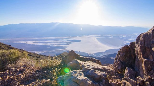 MoCo Tracking Time Lapse of Sunset over Badwater Salt Flat in Death Valley 