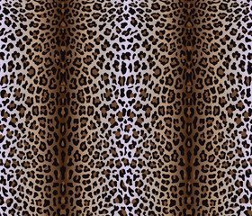 Naklejka premium Seamless leopard pattern