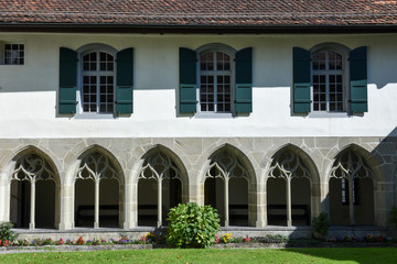 Detail of Castle church at Interlaken