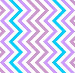 Varicolored zigzag pattern for decoration and background, for motifs of symmetry, synergy, predictability
