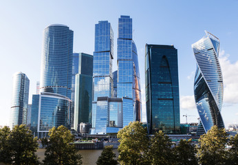 Obraz premium Moscow city (Moscow International Business Center), Russia