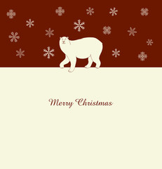 Christmas and New Year greeting card, retro festive background