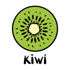 Kiwi fruit slice, logo