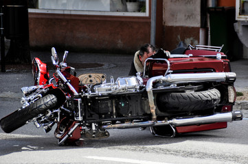 Fototapeta premium Motorradunfall
