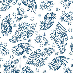 Doodle seamless pattern