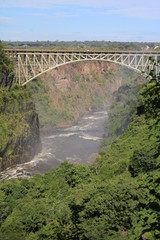 Victoria Falls Bridge in Africa