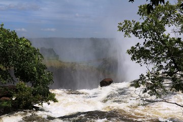 View to the Edge of Victoria Falls, Africa