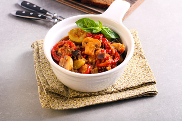 Mushroom, sun dried tomato and vegetable