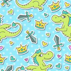 dragon seamless pattern
