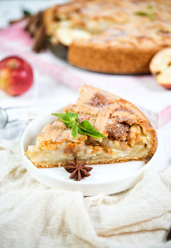 Traditional tsvetayevsky apple pie
