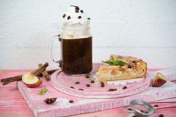 Traditional tsvetayevsky apple pie
