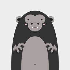 cute big fat gorilla