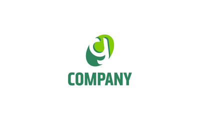 Letter G ecology sprout logo design. Green arrow vector icon