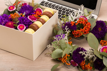 Seasonal autumn wreath