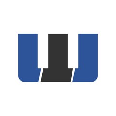 W letter initial logo design