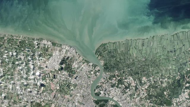 Bangkok, Thailand, satellite image