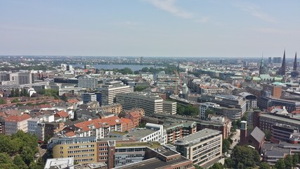 Fototapeta na wymiar Panorama Hamburg