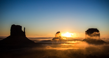 Sunrise at monument valley