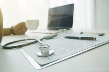 Doctor's desk