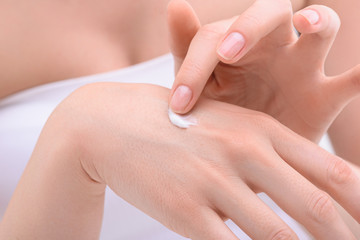 Mature woman in beauty saloon