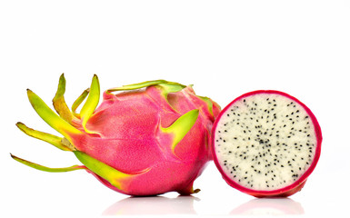 dragon fruit isolated on white background
