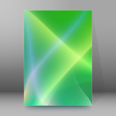 background report brochure Cover Pages A4 style abstract glow08