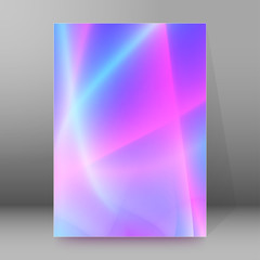 background report brochure Cover Pages A4 style abstract glow12