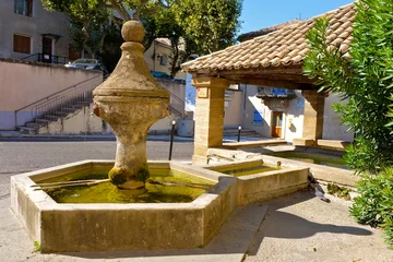 Peel and stick wall murals Fountain FONTAINE LAVOIR ROCHEGUDE 2