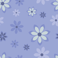 Fototapeta na wymiar Flowers Seamless Pattern