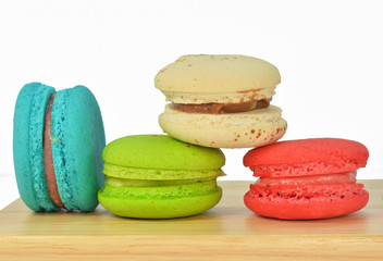 macaroons variety closeup
