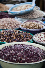 Beans in a market