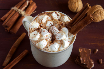 Hot chocolate drink