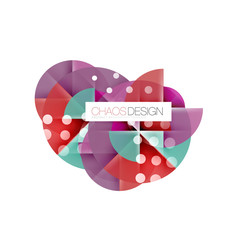 Geometric abstract composition - circles layout