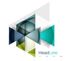 Vector 3d geometric abstract background