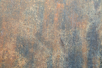 Rusty iron plate texture background.