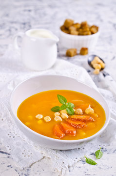 Pumpkin and carrot soup